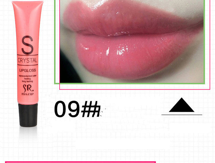 SR Hose Water-sensing Lip Gloss With Pearlescent Gold Moisturizing Temptation Lip Gloss