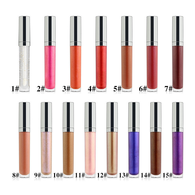 Pearl Lip Gloss Clear Lip Oil Logo-free Round Tube Lip Gloss