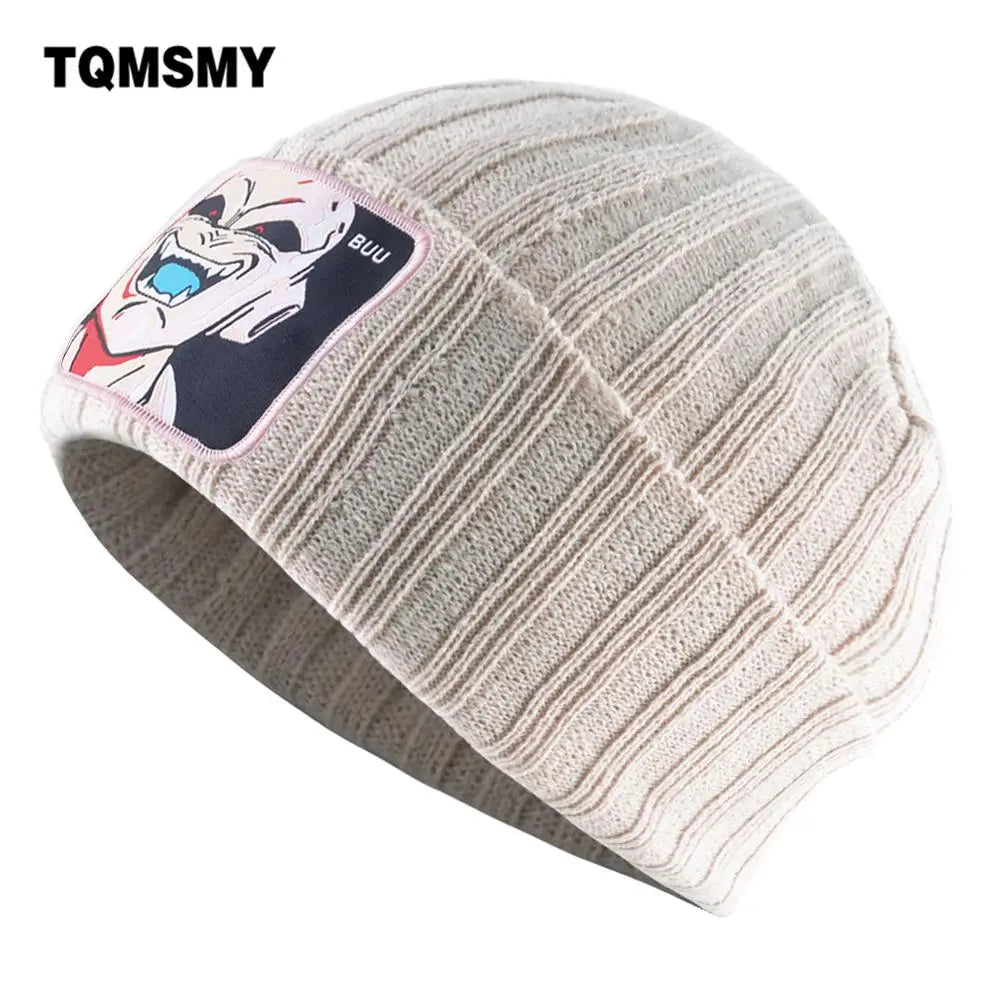 Fashion Knitted Beanie with Patch Autumn Winter Soft Knitting Skullies Hats Men Women Streetwear Gorras TMBUU