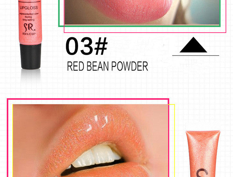 SR Hose Water-sensing Lip Gloss With Pearlescent Gold Moisturizing Temptation Lip Gloss